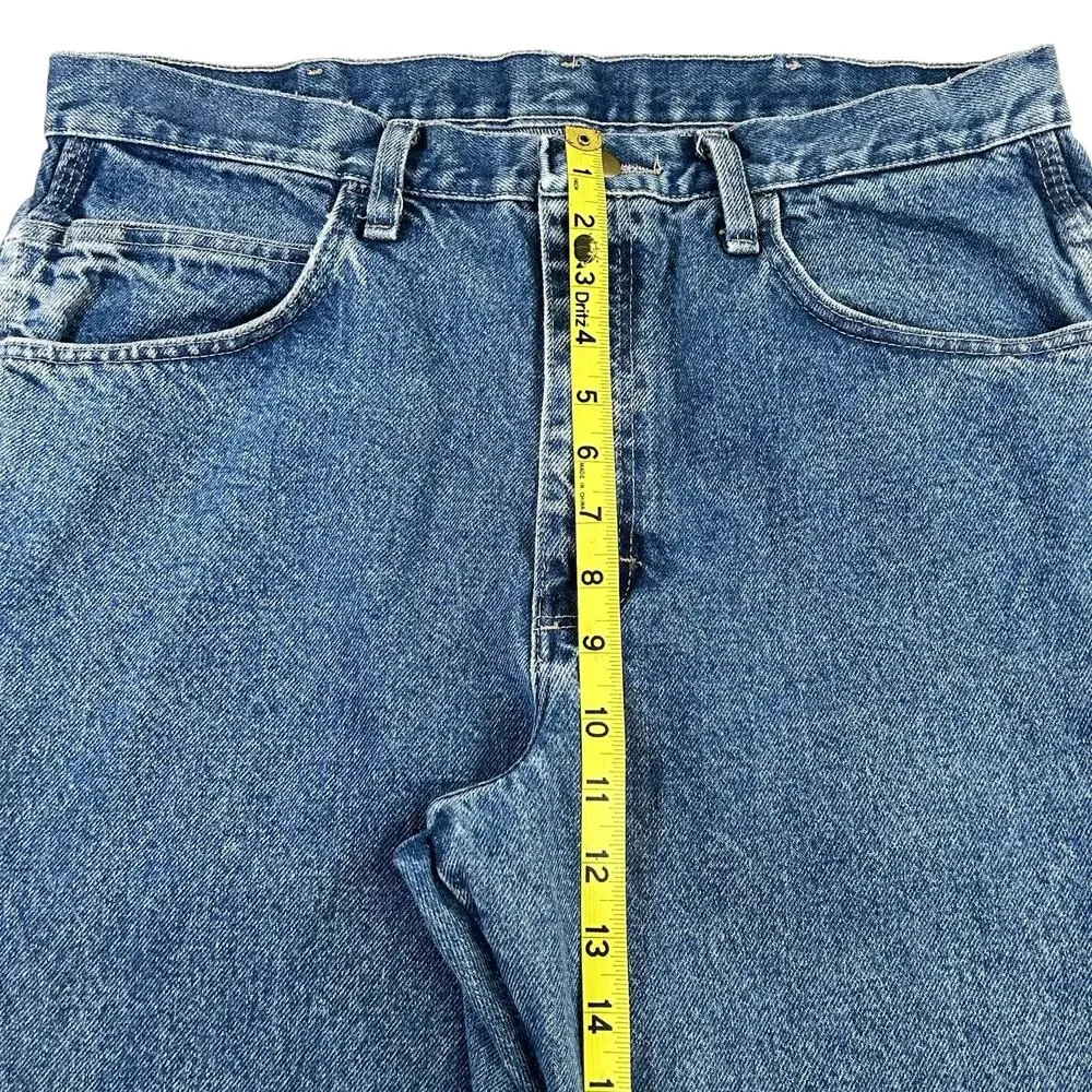 Bulwark FR Men Jeans Size 34 Blue Flame Resistant Carpenter Style Heavy Denim
